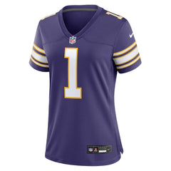 Warren Moon Minnesota Vikings Women's Classic Retired Player Game Jersey Purple | Nike for Sale