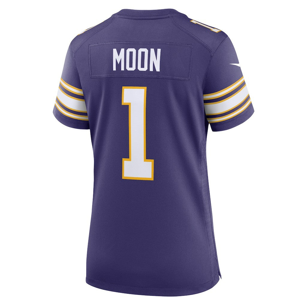 Warren Moon Minnesota Vikings Women's Classic Retired Player Game Jersey Purple | Nike for Sale