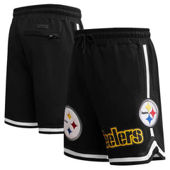Pittsburgh Steelers Pro Standard Classic Chenille Shorts Black | NFL