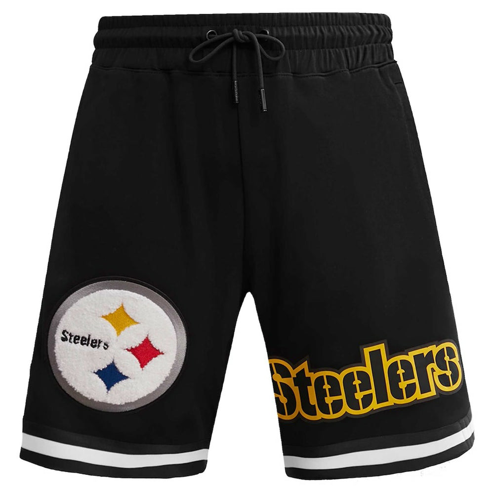 Pittsburgh Steelers Pro Standard Classic Chenille Shorts Black | NFL