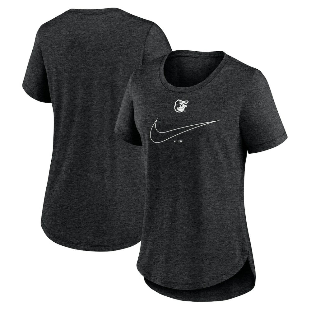 Baltimore Orioles Nike Women's Big Swoosh Tri-Blend Scoop Neck T-Shirt - MLB