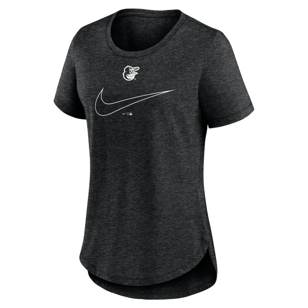 Baltimore Orioles Nike Women's Big Swoosh Tri-Blend Scoop Neck T-Shirt - MLB