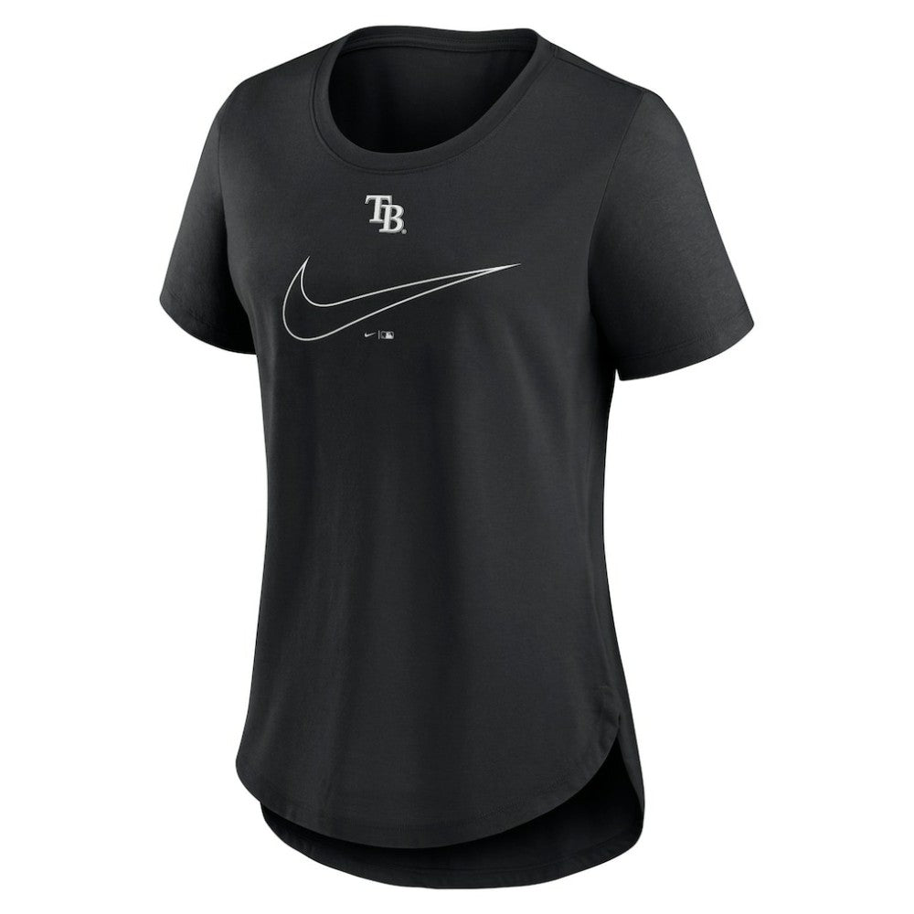 Tampa Bay Rays Nike Women's Big Swoosh Tri-Blend Scoop Neck T-Shirt - MLB