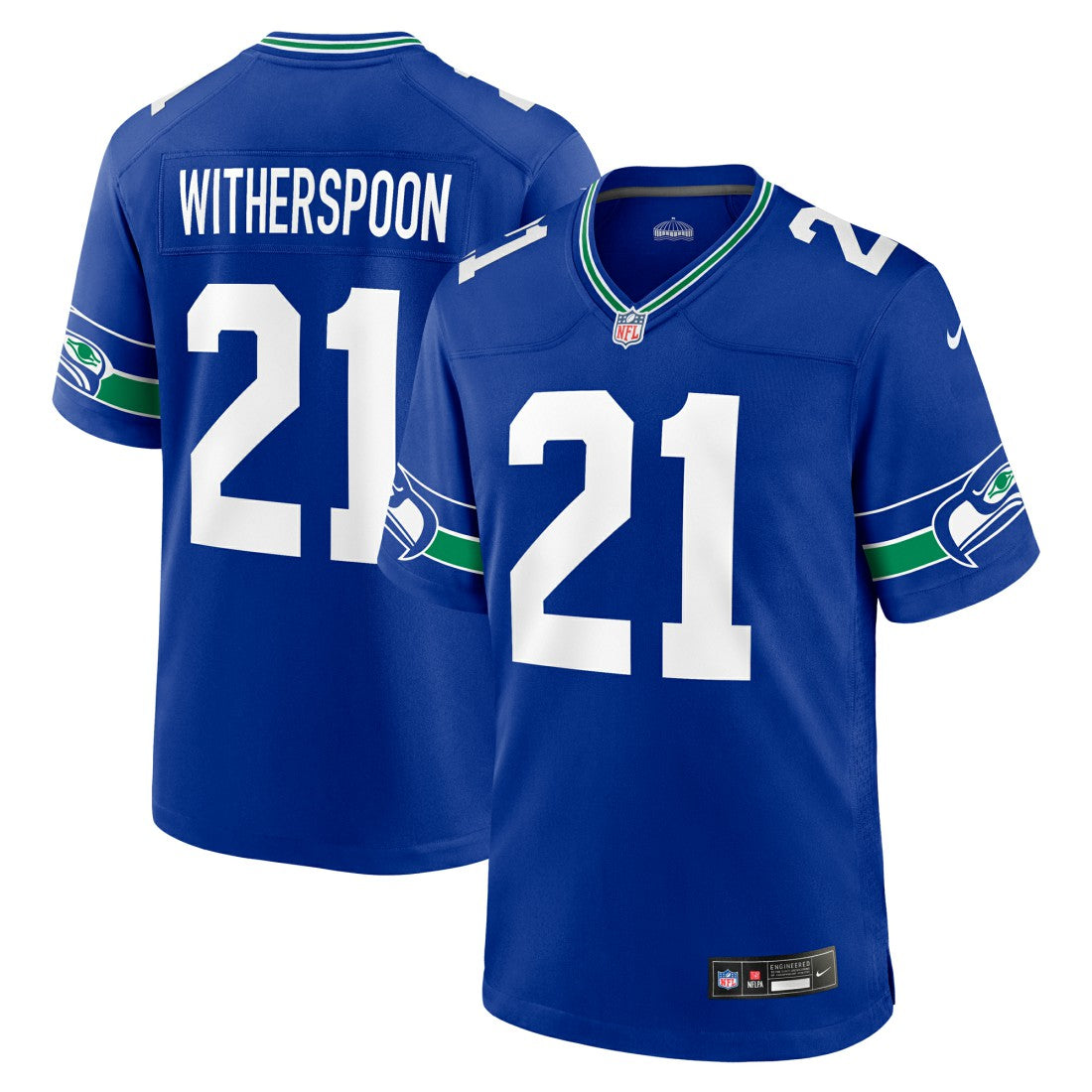 Devon Witherspoon Seattle Seahawks Throwback Player Game Jersey Royal | Nike for Sale