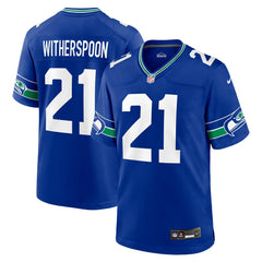 Devon Witherspoon Seattle Seahawks Throwback Player Game Jersey Royal | Nike for Sale