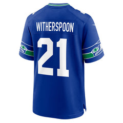 Devon Witherspoon Seattle Seahawks Throwback Player Game Jersey Royal | Nike for Sale