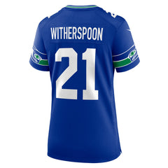 Devon Witherspoon Seattle Seahawks Women's Throwback Player Game Jersey Royal | Nike for Sale