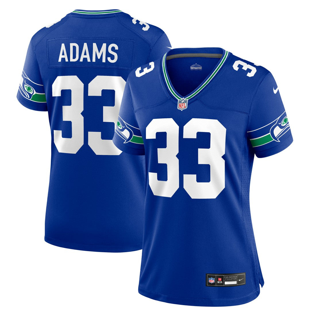 Jamal Adams Seattle Seahawks Women's Throwback Player Game Jersey Royal | Nike for Sale