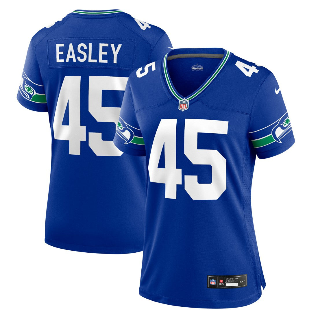 Kenny Easley Seattle Seahawks Women's Throwback Retired Player Game Jersey Royal | Nike for Sale