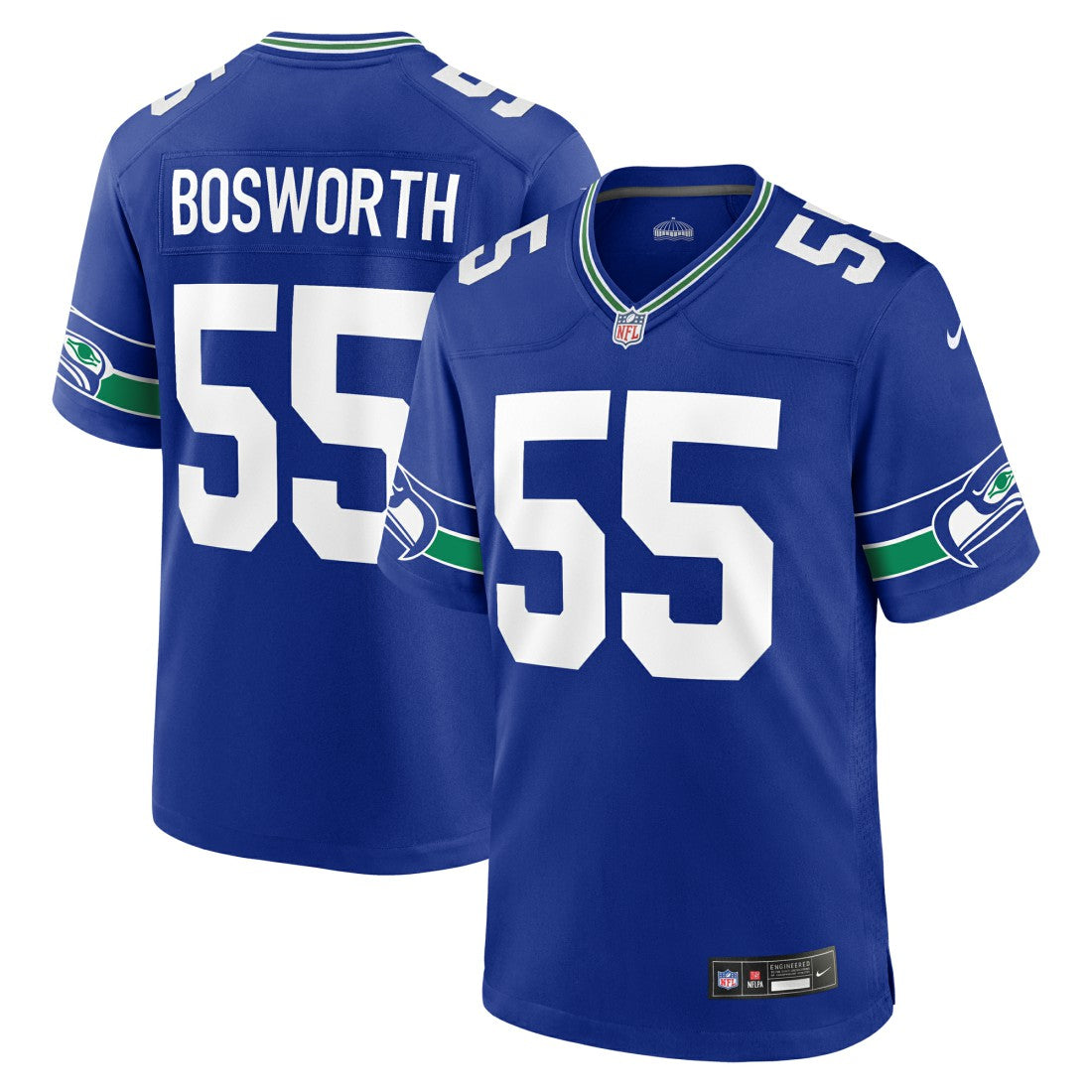 Brian Bosworth Seattle Seahawks Retired Player Alternate Game Jersey Royal | Nike for Sale