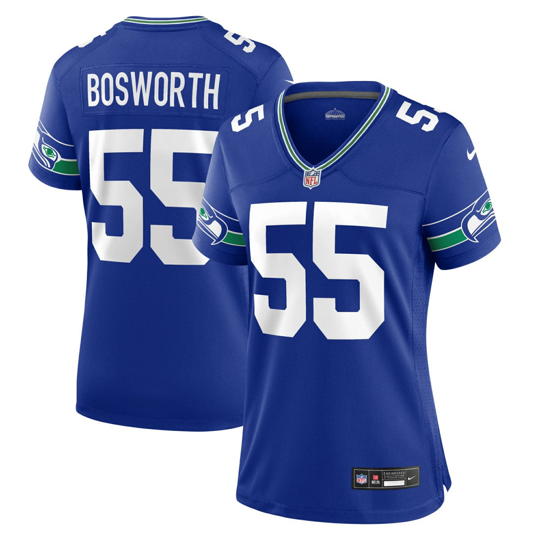 Brian Bosworth Seattle Seahawks Women's Throwback Retired Player Game Jersey Royal | Nike for Sale