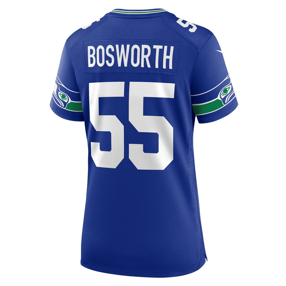 Brian Bosworth Seattle Seahawks Women's Throwback Retired Player Game Jersey Royal | Nike for Sale