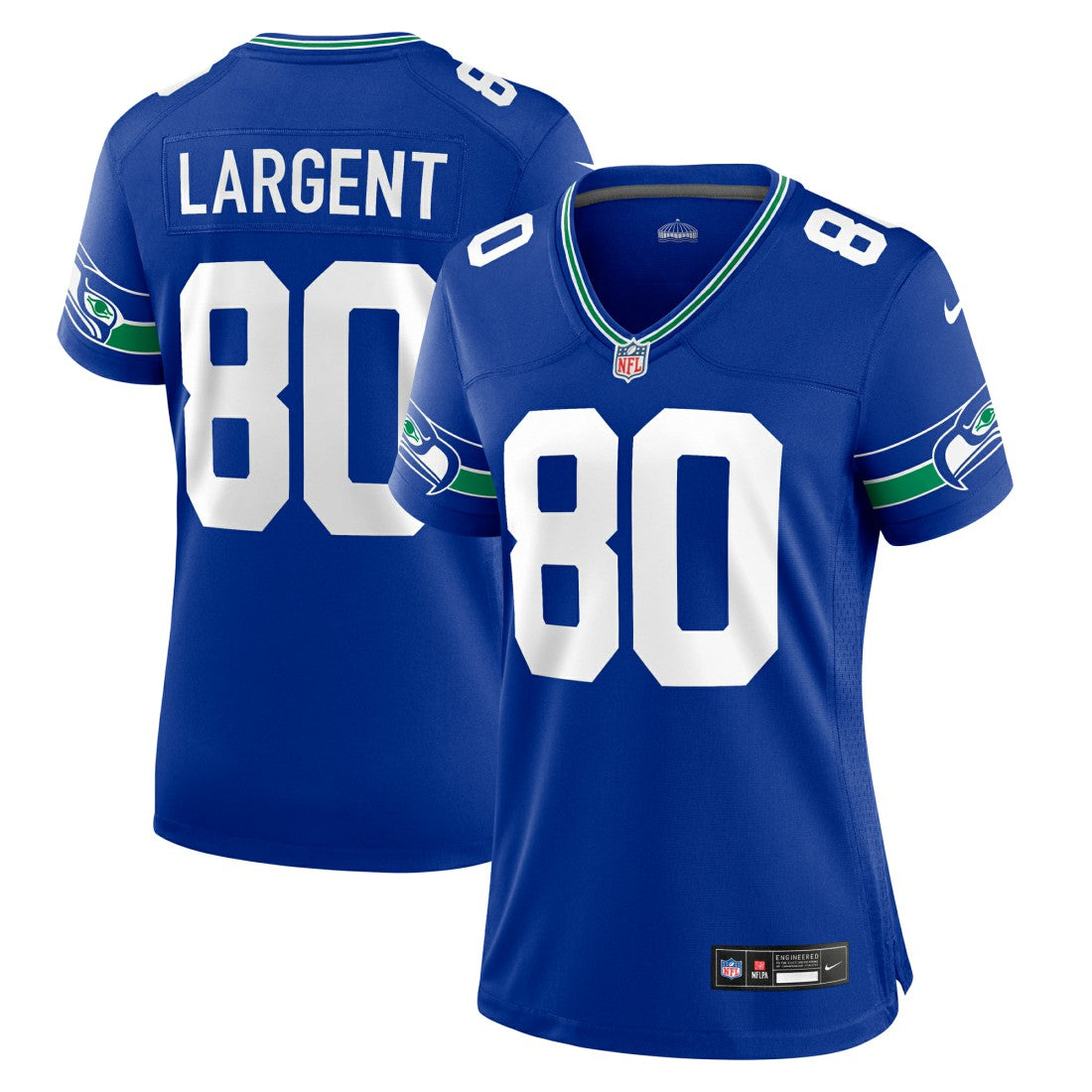 Steve Largent Seattle Seahawks Women's Throwback Retired Player Game Jersey Royal | Nike for Sale