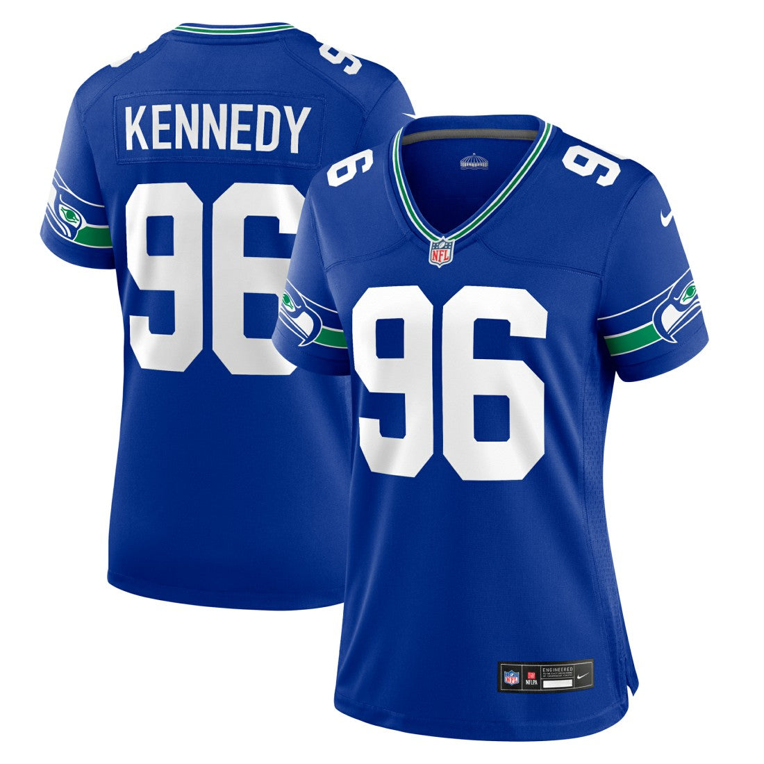 Cortez Kennedy Seattle Seahawks Women's Throwback Player Game Jersey Royal | Nike for Sale