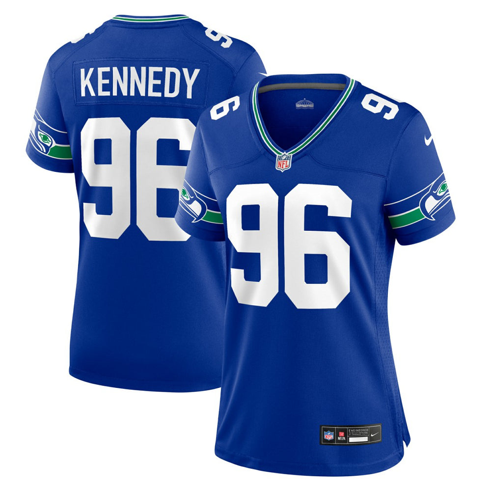 Cortez Kennedy Seattle Seahawks Women's Throwback Player Game Jersey Royal | Nike for Sale