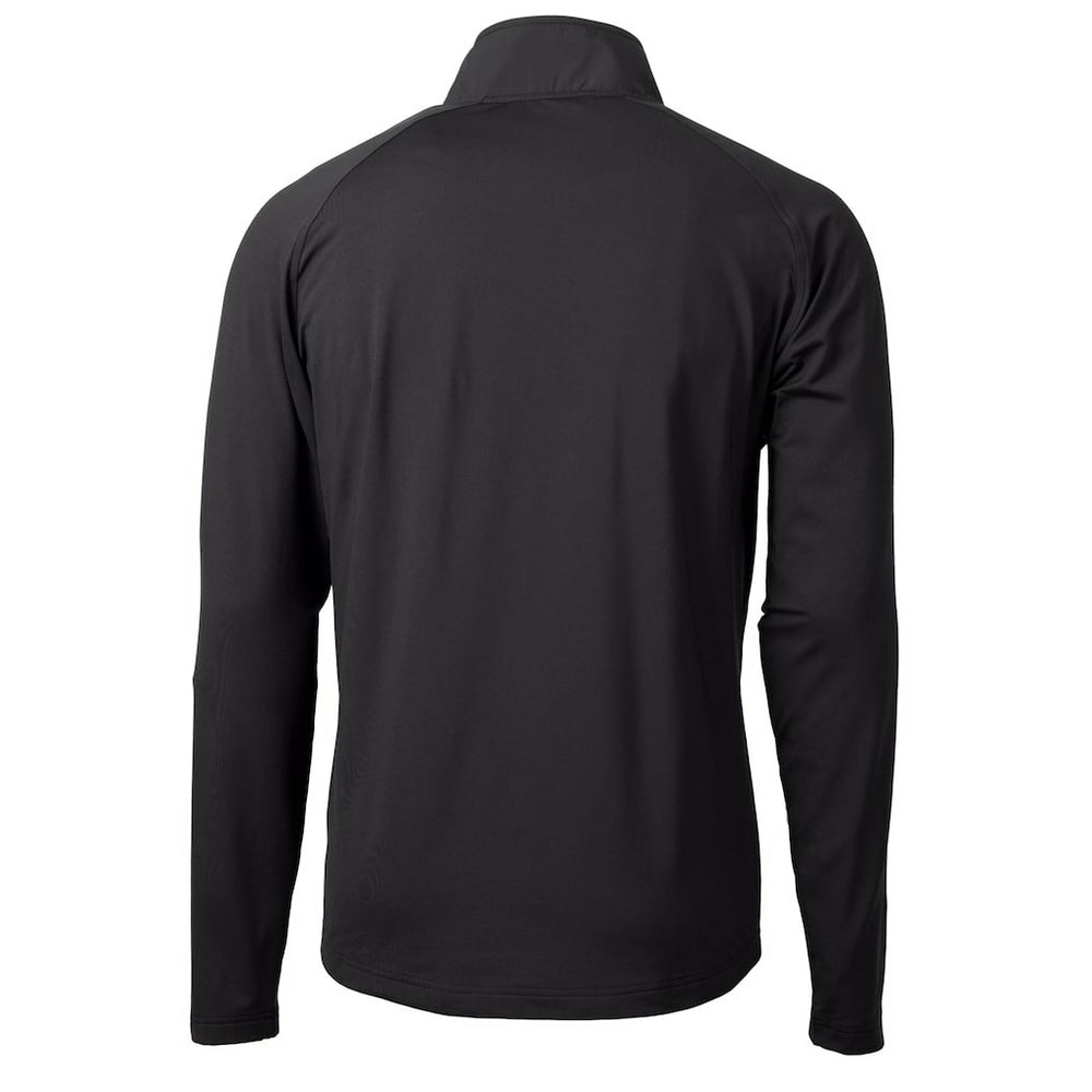 Philadelphia Eagles Cutter & Buck Adapt Eco Knit Hybrid Recycled Quarter-Zip Pullover Jacket Black | NFL