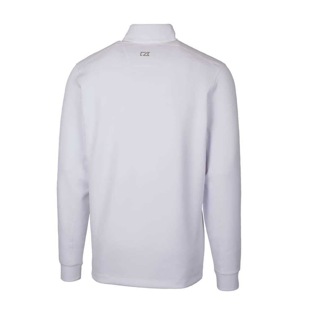 Philadelphia Eagles Cutter & Buck Traverse Stretch Quarter-Zip Pullover White | NFL