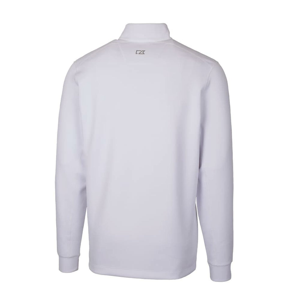 Philadelphia Eagles Cutter & Buck Traverse Stretch Quarter-Zip Pullover White | NFL