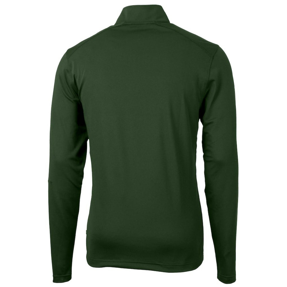 Philadelphia Eagles Cutter & Buck Virtue Eco Pique Recycled Quarter-Zip Pullover Hunter Green | NFL