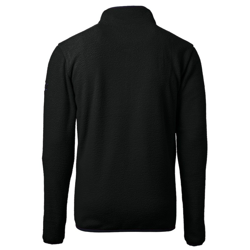 Philadelphia Eagles Cutter & Buck Cascade Eco Sherpa Fleece Quarter-Zip Pullover Jacket Black | NFL