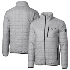 Philadelphia Eagles Cutter & Buck Rainier PrimaLoft Eco Insulated Full-Zip Puffer Jacket Silver | NFL
