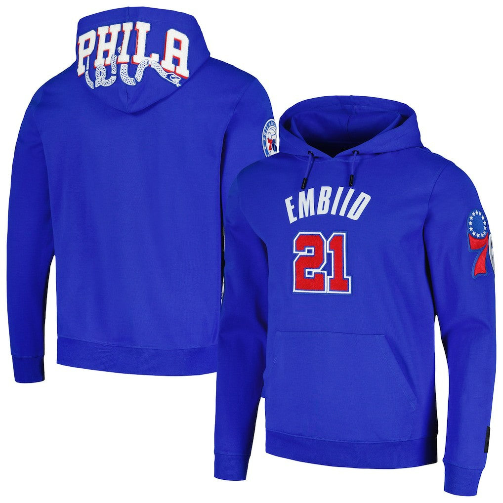 Joel Embiid Philadelphia 76ers Pro Standard Player Pullover Hoodie Royal - NBA
