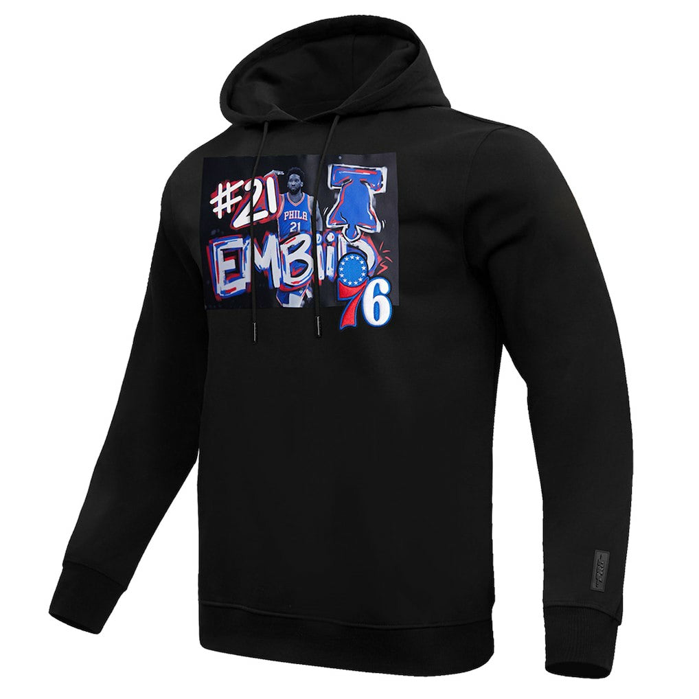 Joel Embiid Philadelphia 76ers Pro Standard Player Yearbook Pullover Hoodie Black - NBA