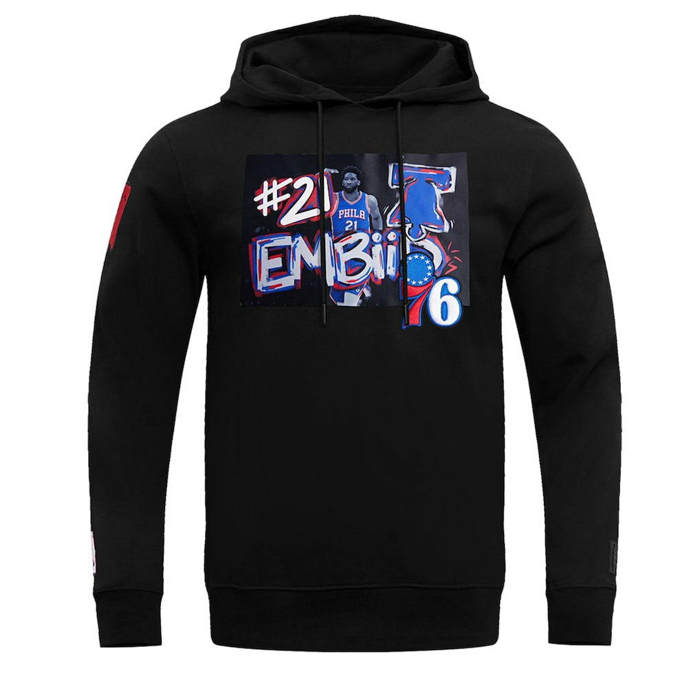 Joel Embiid Philadelphia 76ers Pro Standard Player Yearbook Pullover Hoodie Black - NBA