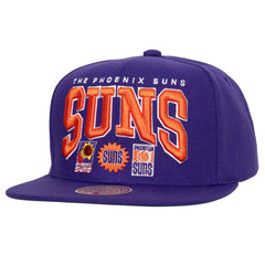 Phoenix Suns Champ Stack Snapback Hat Purple - NBA
