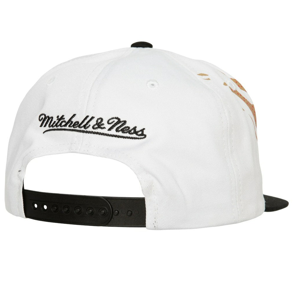 Philadelphia 76ers Hot Fire Snapback Hat White - NBA