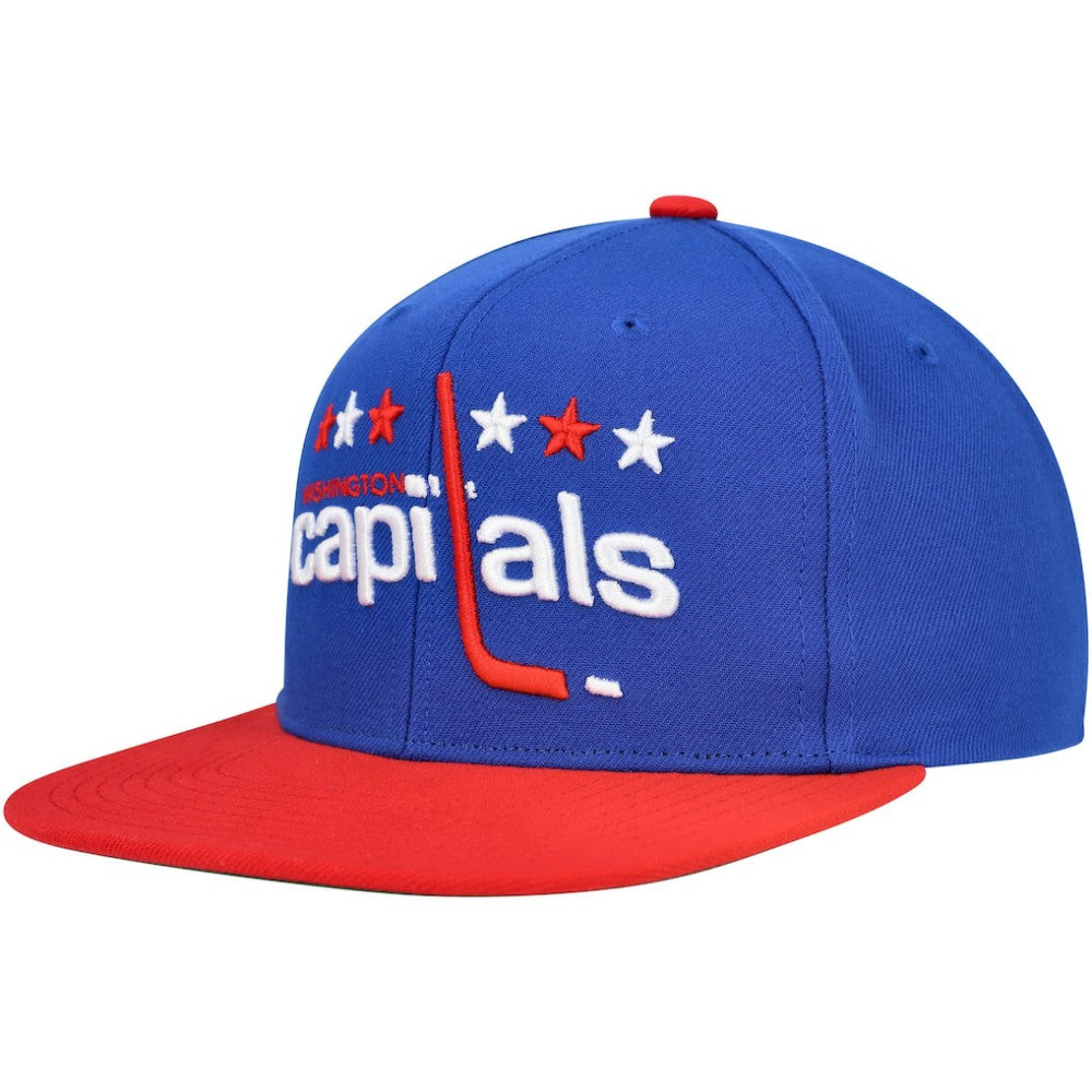 Washington Capitals Mitchell & Ness Core Team Ground 2.0 Snapback Hat - Blue - NHL