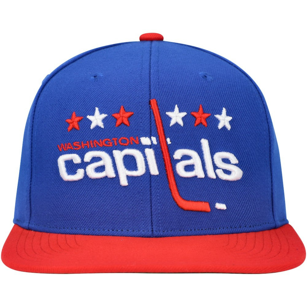 Washington Capitals Mitchell & Ness Core Team Ground 2.0 Snapback Hat - Blue - NHL
