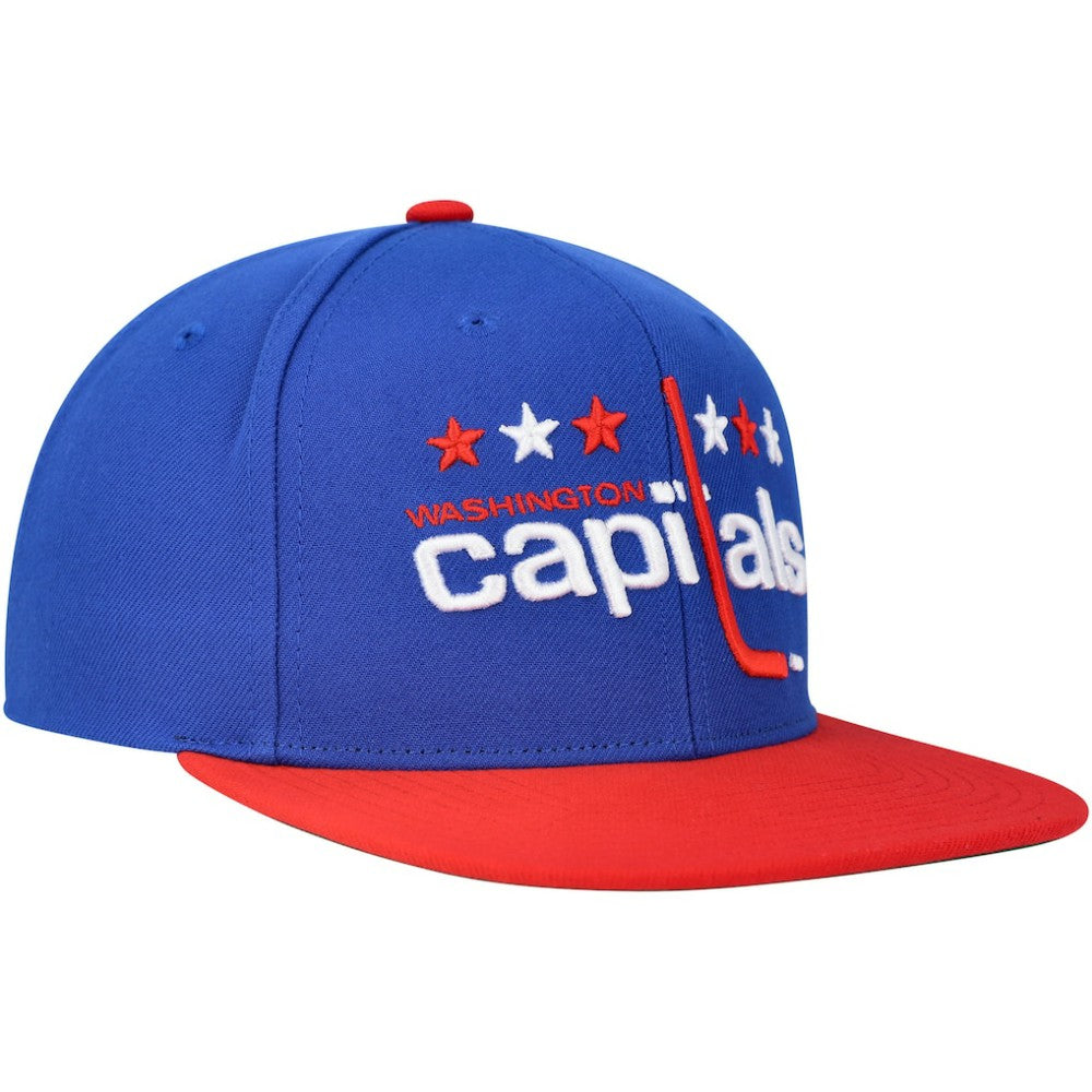 Washington Capitals Mitchell & Ness Core Team Ground 2.0 Snapback Hat - Blue - NHL