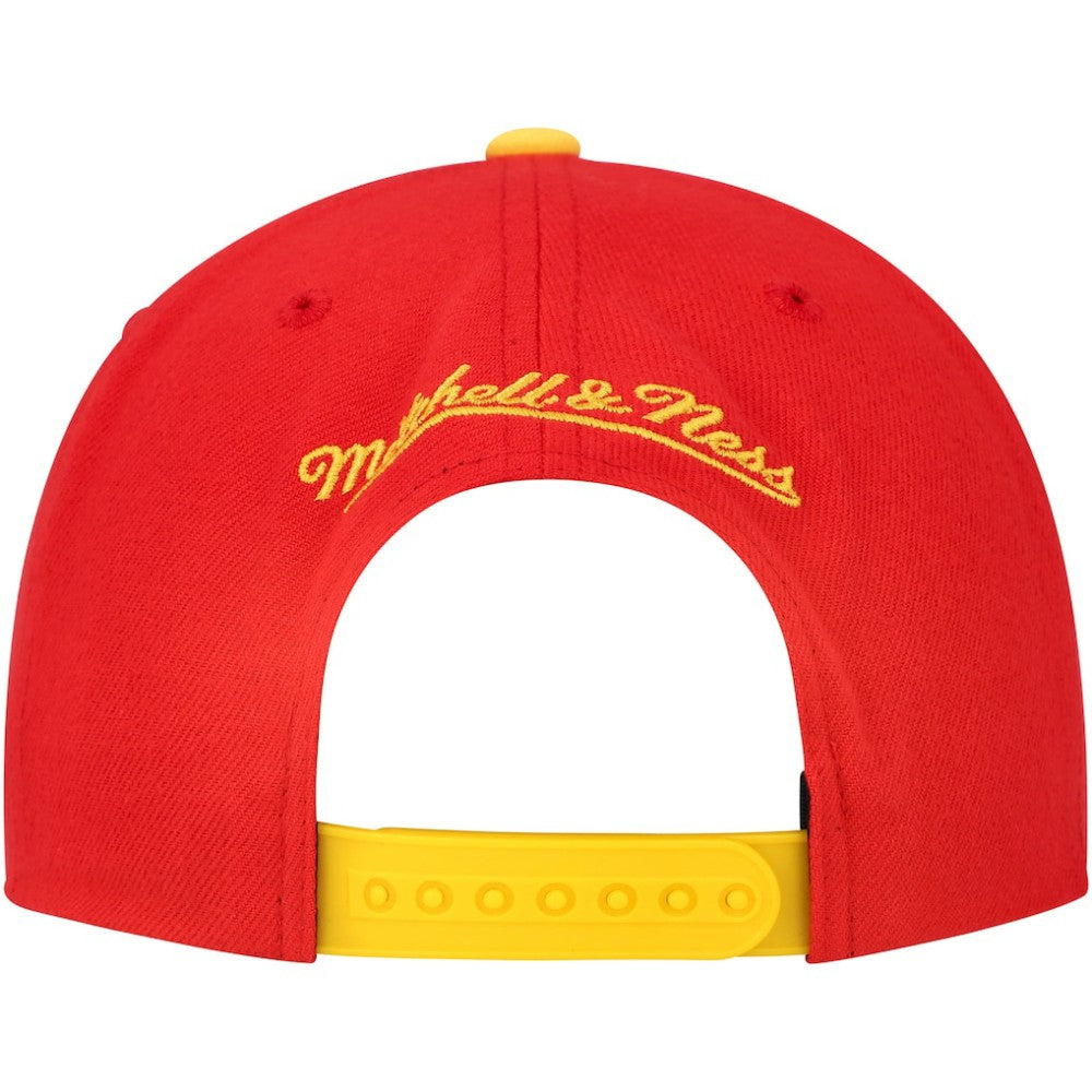 Calgary Flames Mitchell & Ness Core Team Ground 2.0 Snapback Hat - Red - NHL