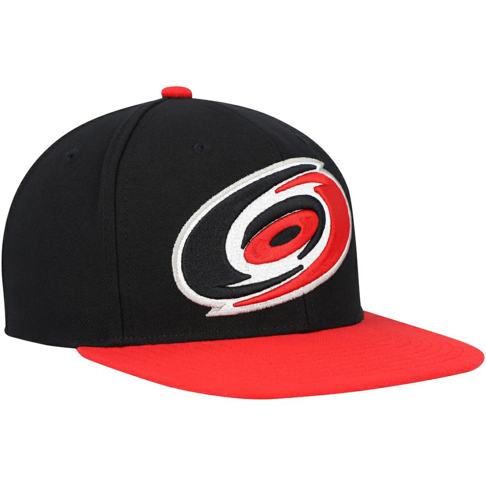 Carolina Hurricanes Mitchell & Ness Core Team Ground 2.0 Snapback Hat - Black - NHL