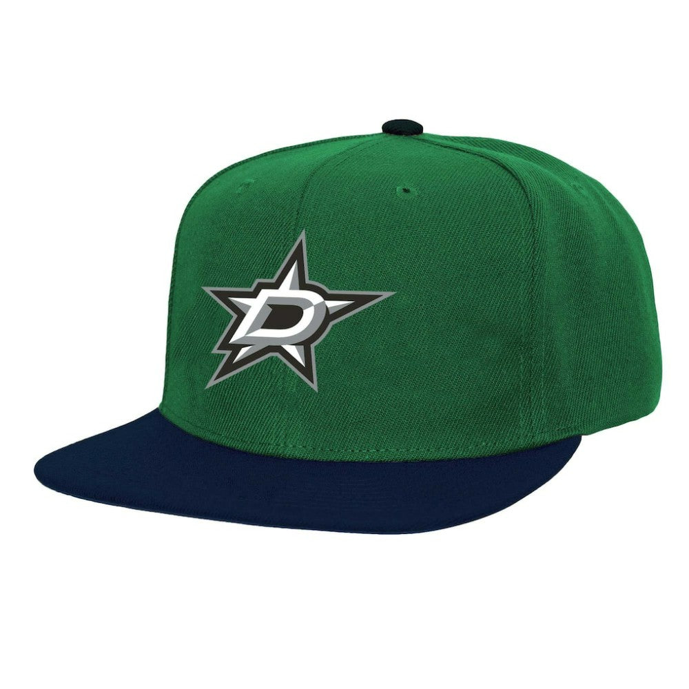 Dallas Stars Mitchell & Ness Core Team Ground 2.0 Snapback Hat - Kelly Green - NHL