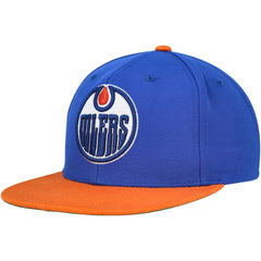 Edmonton Oilers Mitchell & Ness Core Team Ground 2.0 Snapback Hat - Blue - NHL