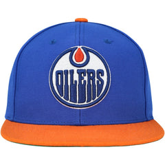 Edmonton Oilers Mitchell & Ness Core Team Ground 2.0 Snapback Hat - Blue - NHL