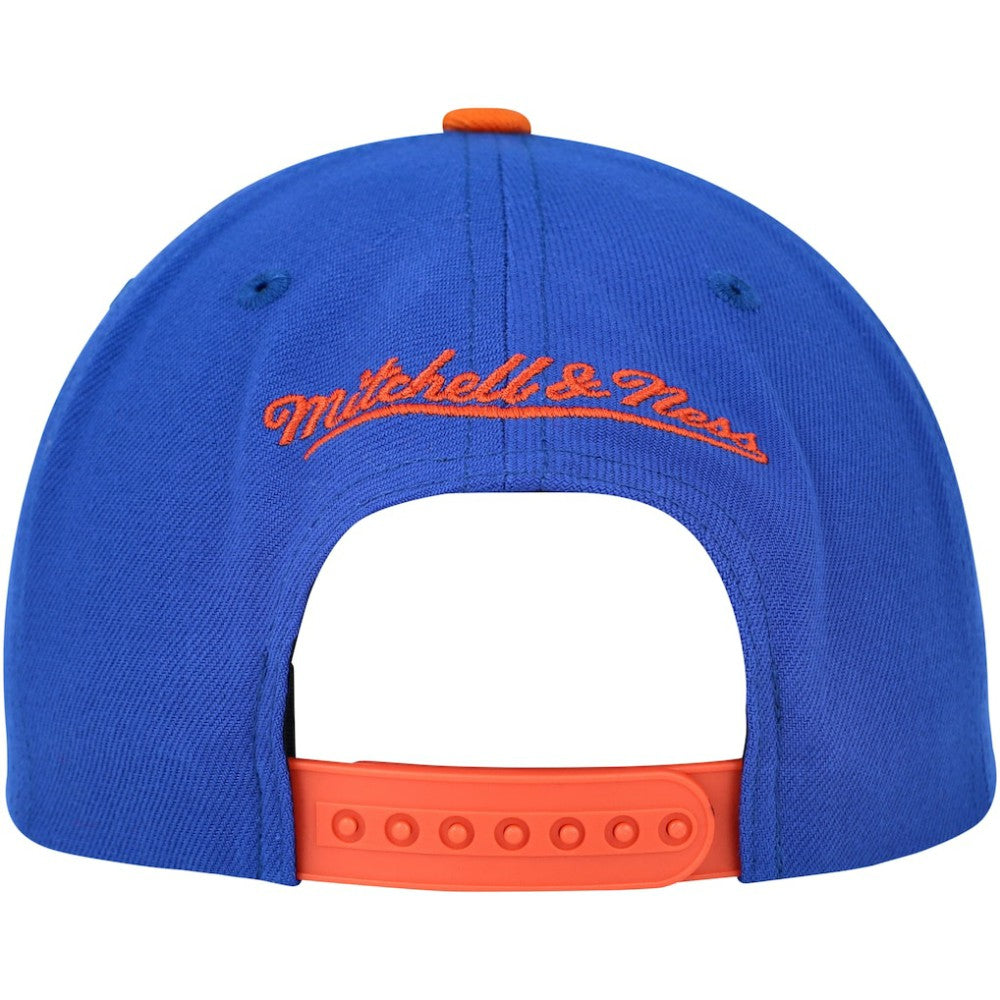 Edmonton Oilers Mitchell & Ness Core Team Ground 2.0 Snapback Hat - Blue - NHL