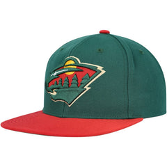 Minnesota Wild Mitchell & Ness Core Team Ground 2.0 Snapback Hat - Green - NHL