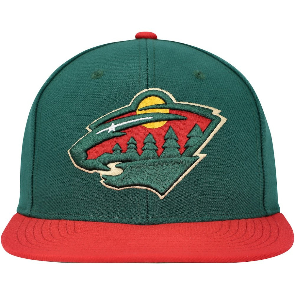 Minnesota Wild Mitchell & Ness Core Team Ground 2.0 Snapback Hat - Green - NHL