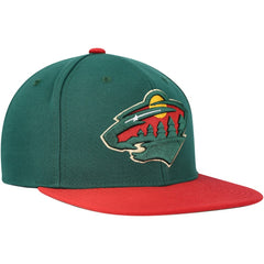 Minnesota Wild Mitchell & Ness Core Team Ground 2.0 Snapback Hat - Green - NHL