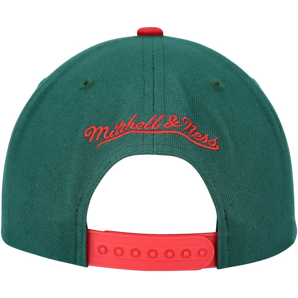 Minnesota Wild Mitchell & Ness Core Team Ground 2.0 Snapback Hat - Green - NHL