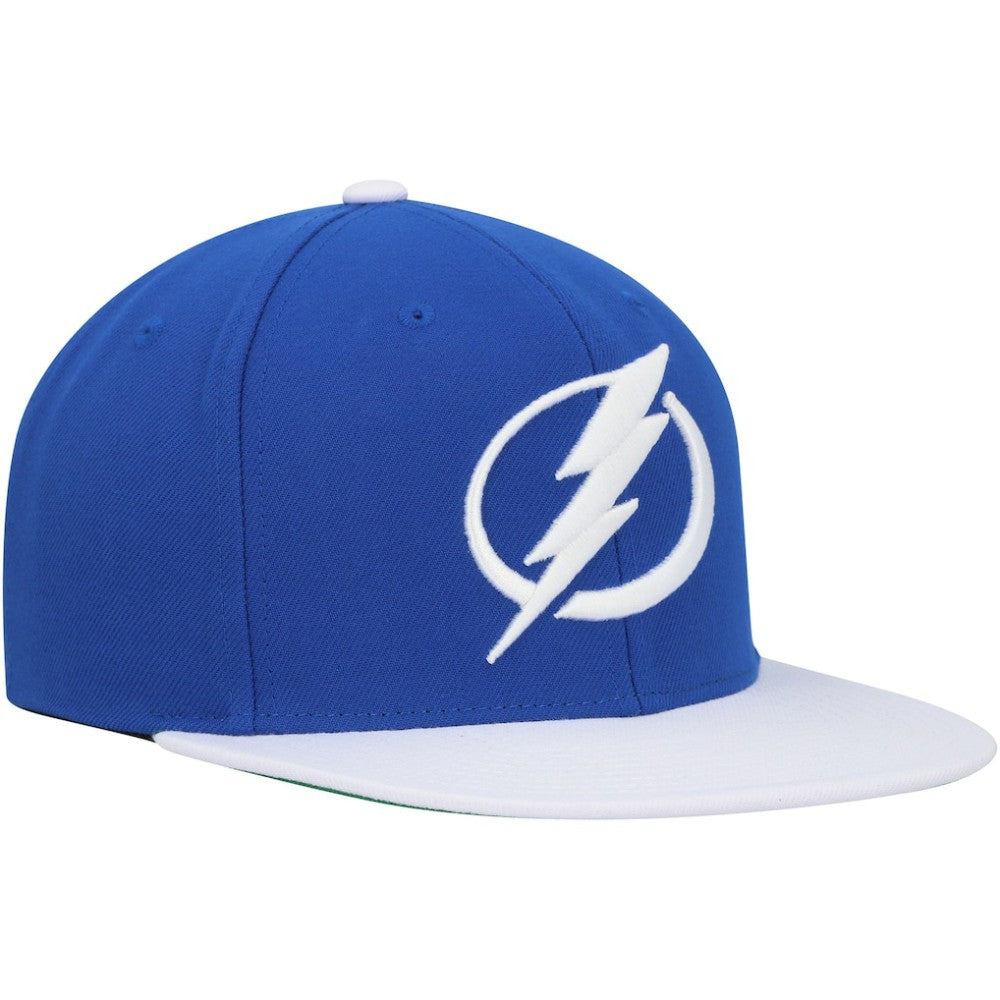 Tampa Bay Lightning Mitchell & Ness Core Team Ground 2.0 Snapback Hat - Blue - NHL