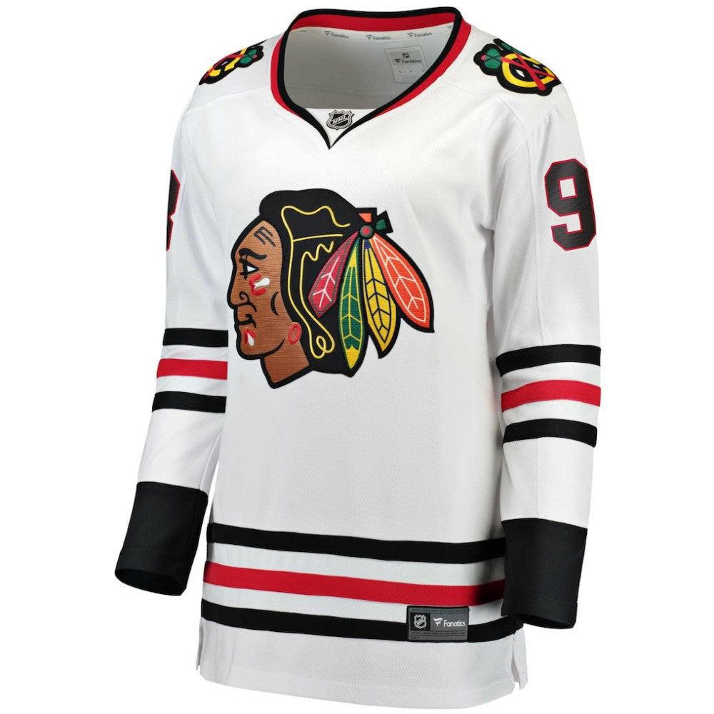 Connor Bedard Chicago Blackhawks Fanatics Women's Away Breakaway Jersey - White - NHL