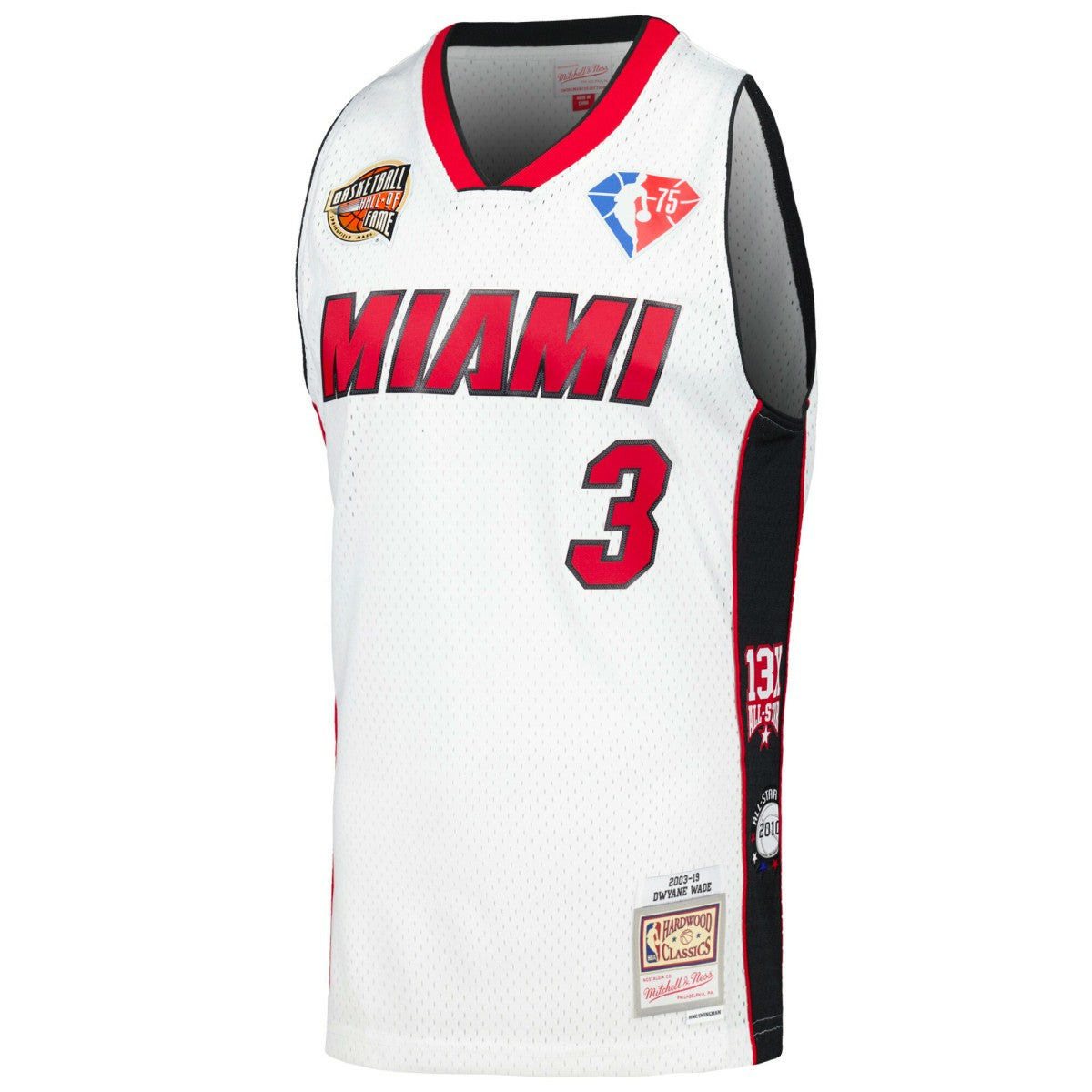 Dwyane Wade Miami Heat Unisex Hall of Fame Class of 2023 Throwback Swingman Jersey White - NBA