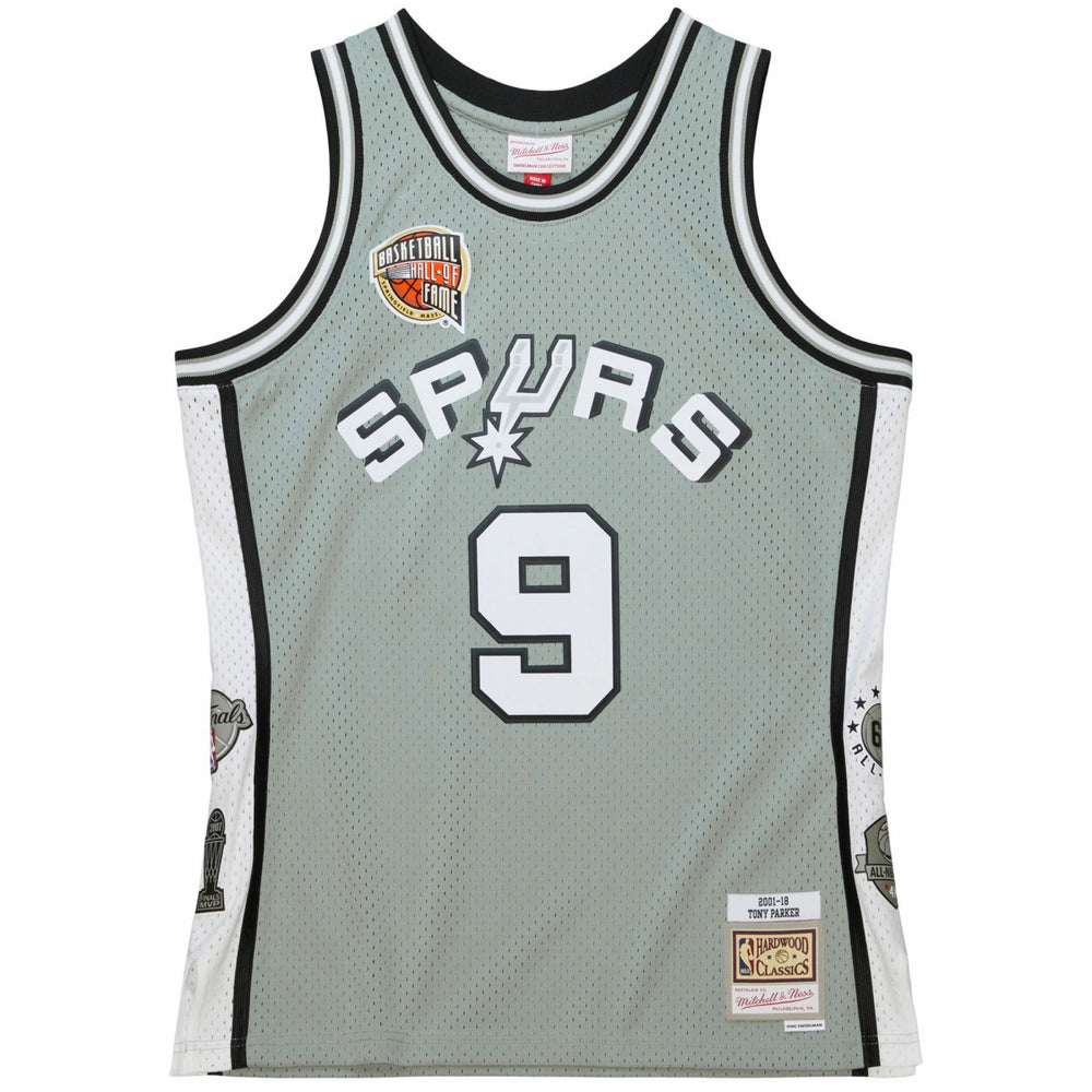 Tony Parker San Antonio Spurs Unisex Hall of Fame Class of 2023 Throwback Swingman Jersey Gray - NBA