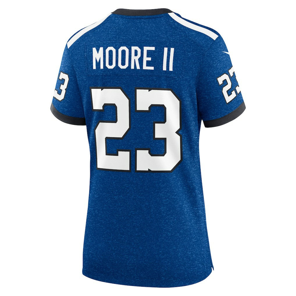 Kenny Moore II Indianapolis Colts Women's Indiana Nights Alternate Game Jersey Royal | Nike for Sale