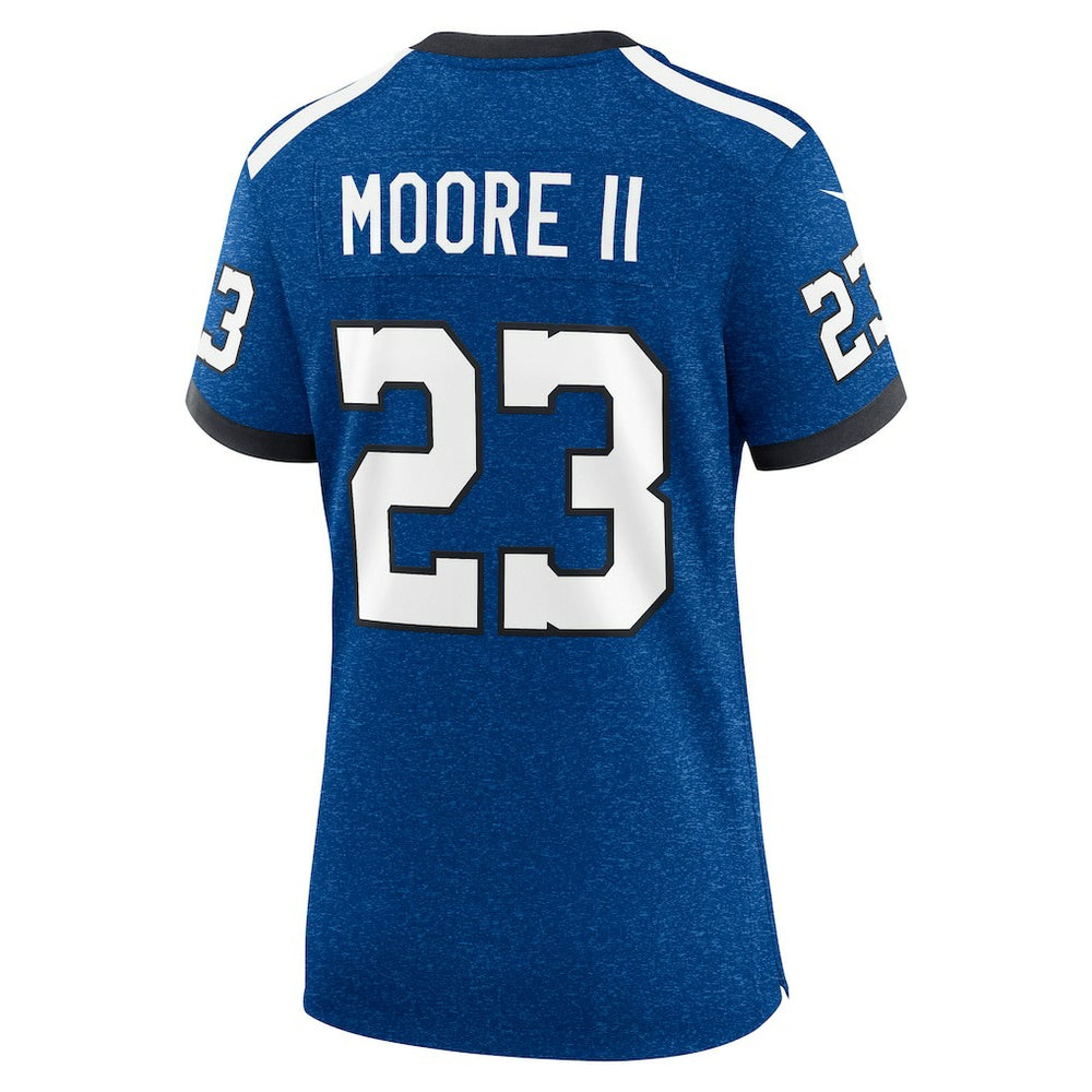 Kenny Moore II Indianapolis Colts Women's Indiana Nights Alternate Game Jersey Royal | Nike for Sale