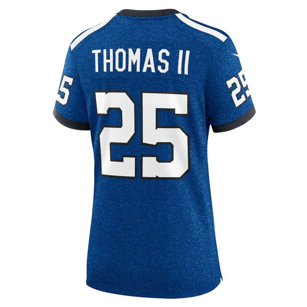 Rodney Thomas II Indianapolis Colts Women's Indiana Nights Alternate Game Jersey Royal | Nike for Sale